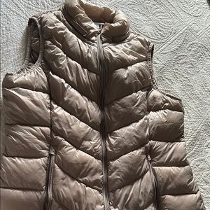 Charter Club Beige Puffer Vest